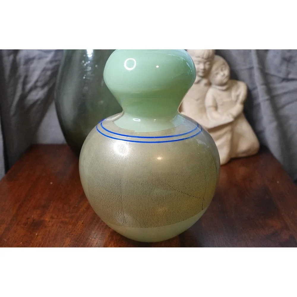 Vintage Richard Jones Large gourd‎ like shape hand blown art glass vase